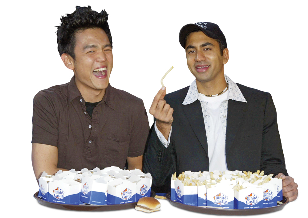 Harold and Kumar from the movie bearing their name and White Castle's