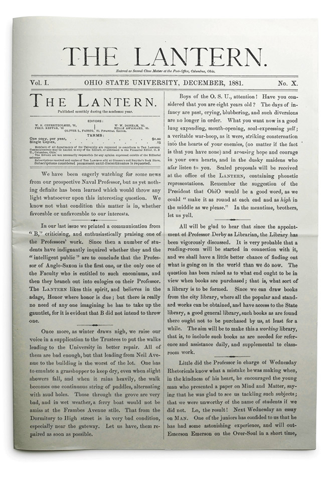 January 1881 Lantern front cover