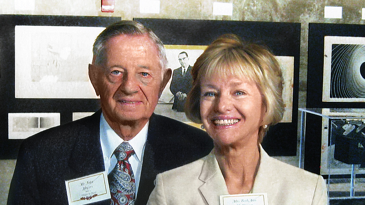 Portrait of Frederick Meyers and his daughter, BethAnn Meyers Hullinger