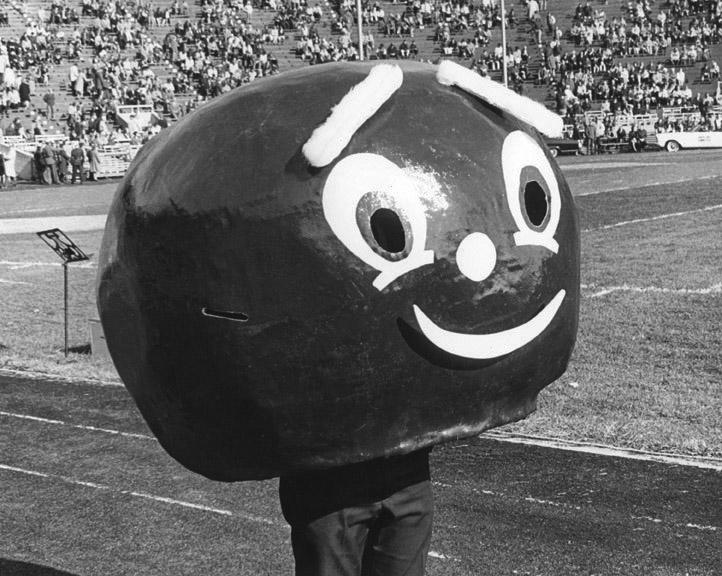 Early version of Brutus Buckeye with head only