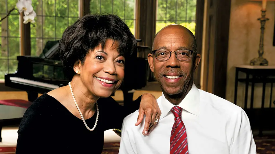 President Drake with his wife, Brenda