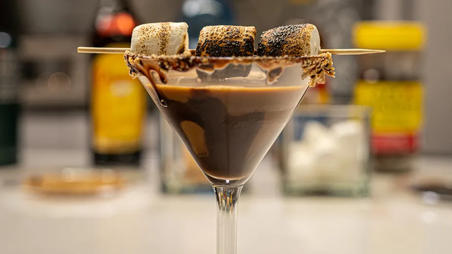a Fireside EspressOH Martini with marshmellows