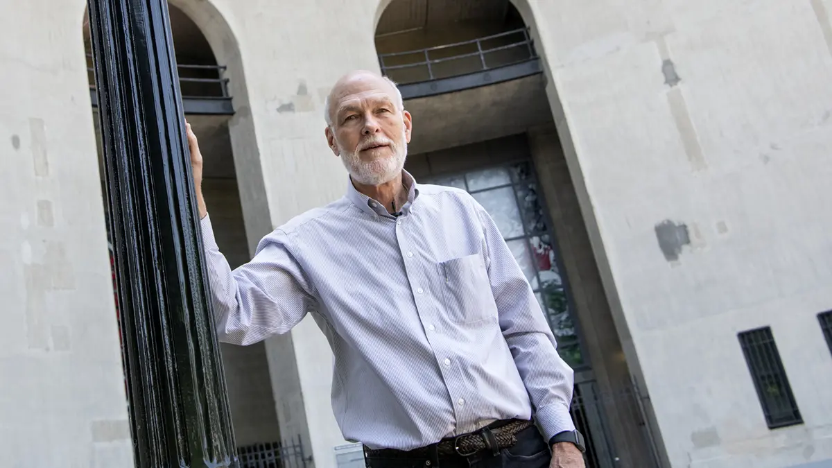 Engineer Bob Long, who helped renovate the stadium, spent more than 1,000 hours re-creating “the cathedral of football.”