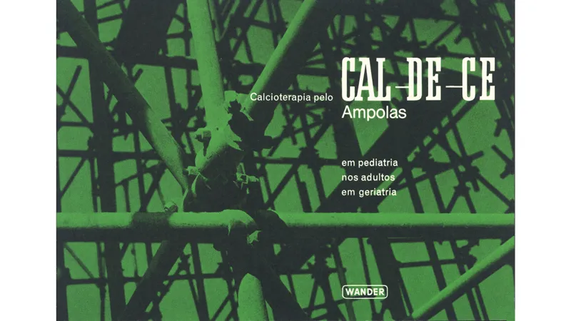 A photograph of framework or scaffolding, such as at a construction site, is colored green. The big type says CAL-DE-CE.