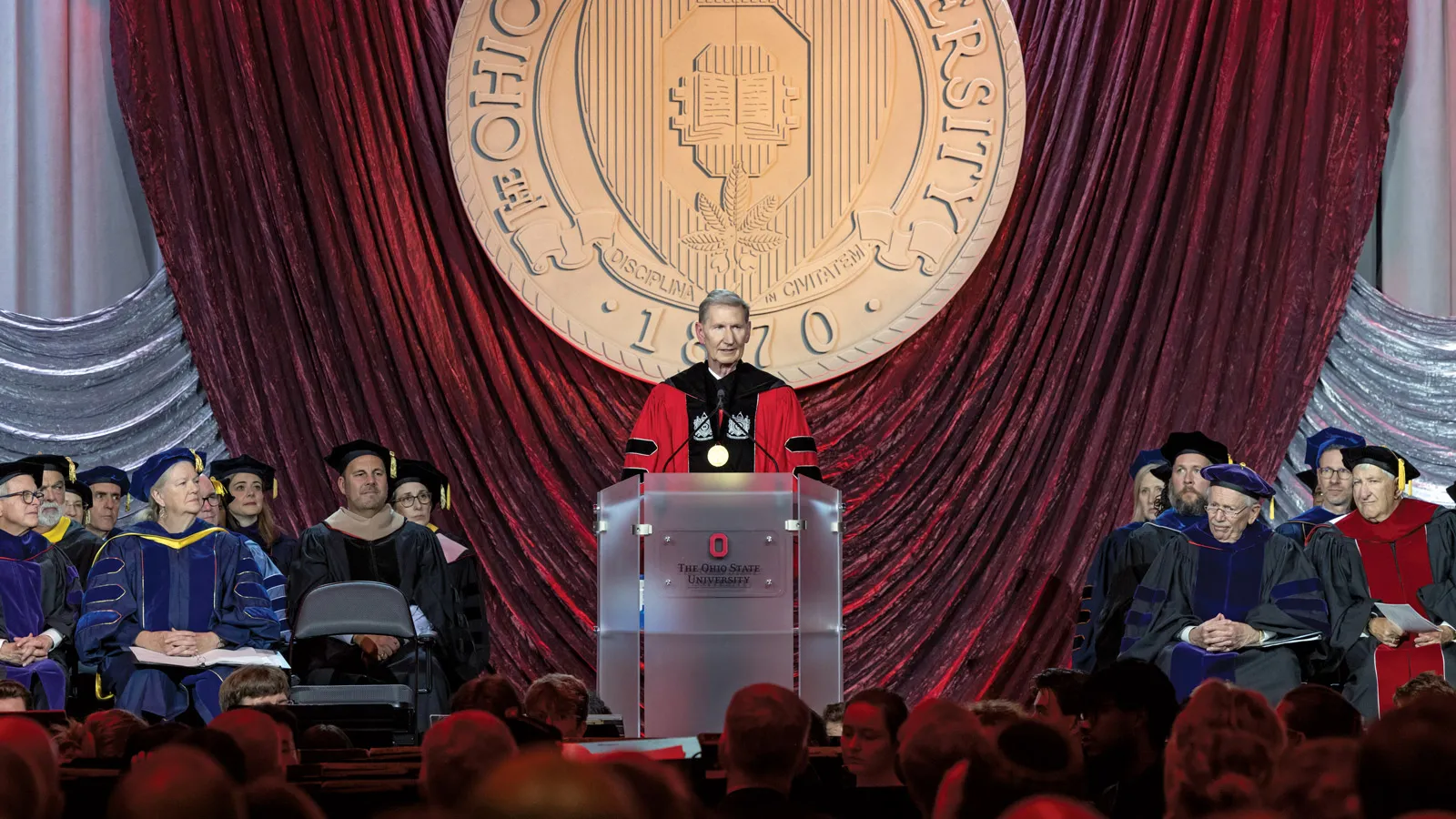 President Carter gives his investiture speech