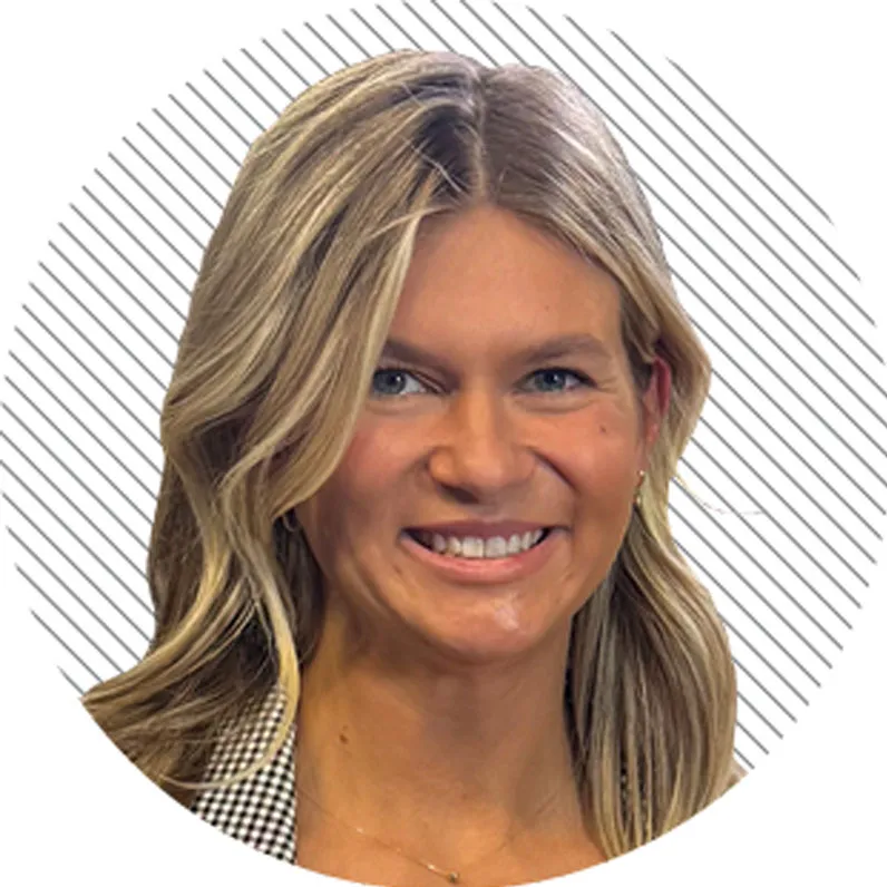 a round icon with Podraza's headshot in it