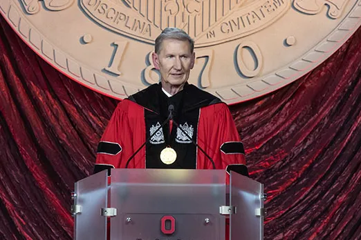 President Carter gives his investiture speech