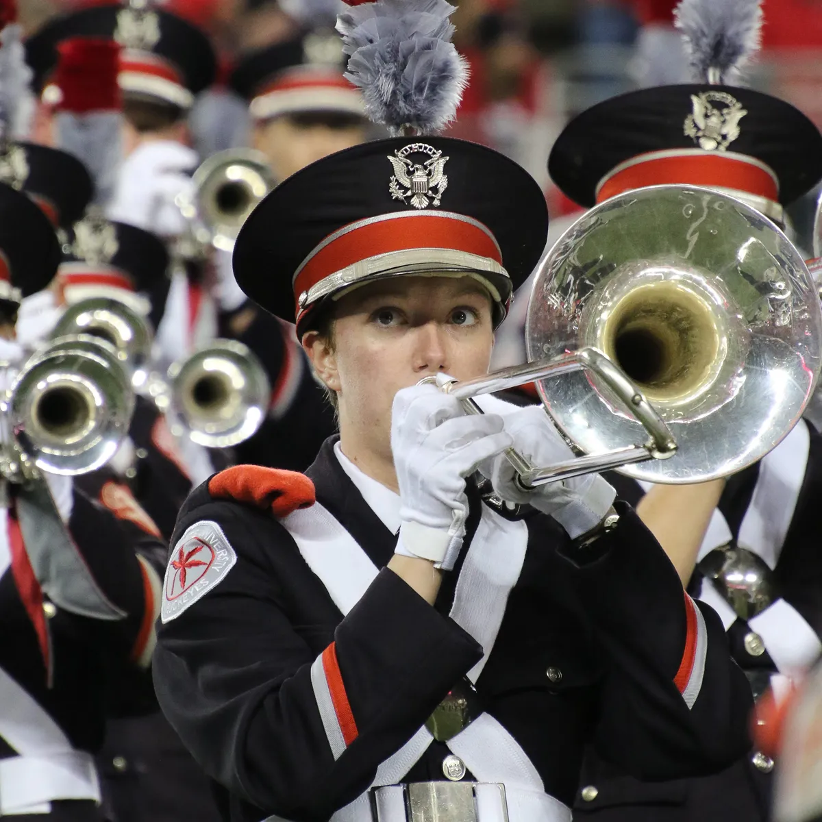 Trombone player Tori Mollenkopf