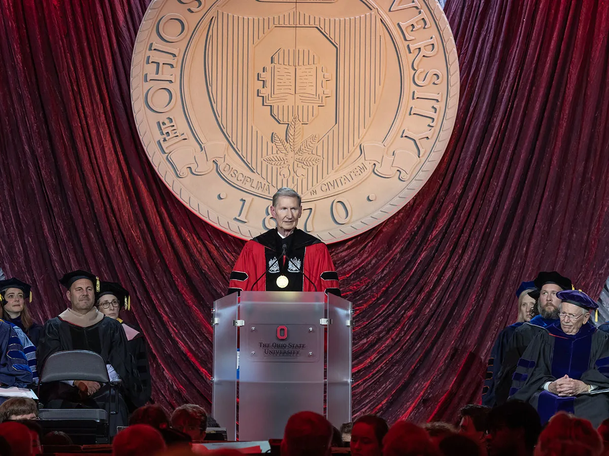 President Carter gives his investiture speech