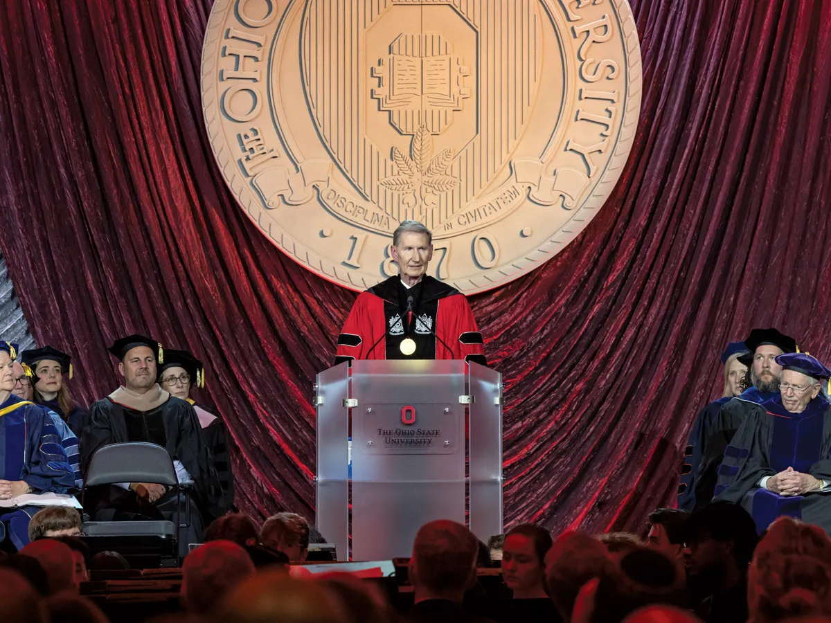 President Carter gives his investiture speech