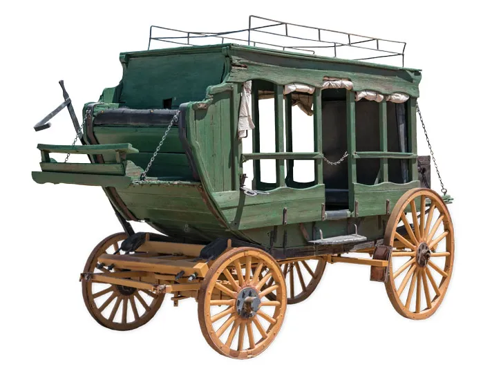 An old-fashioned stage coach